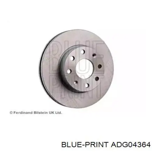 ADG04364 Blue Print disco de freno delantero