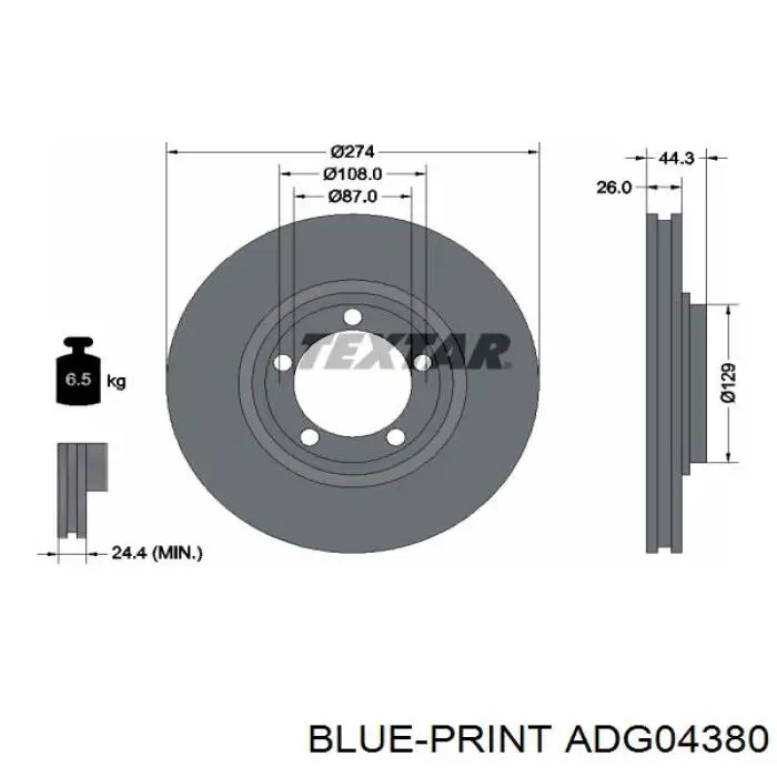 Comprar SD1030 Hi-q Freno de disco delantero