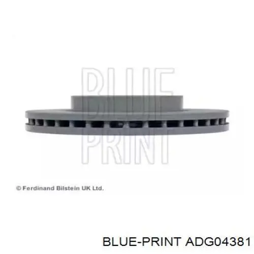 ADG04381 Blue Print disco de freno delantero