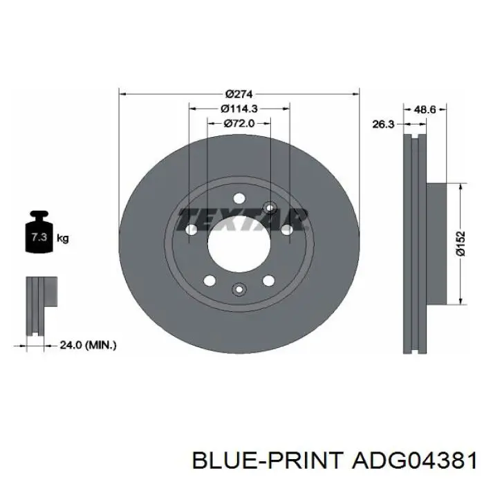 Comprar DIK11C Japan Parts Freno de disco delantero