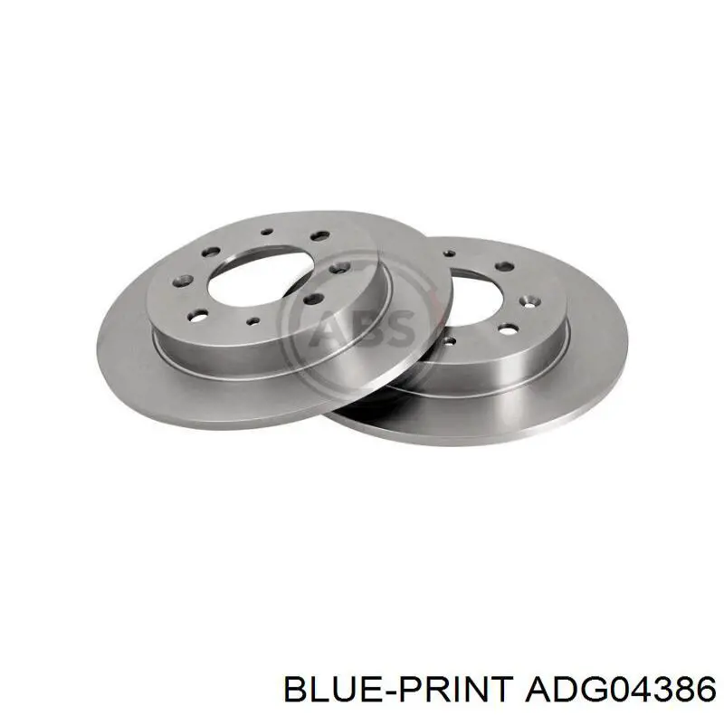 ADG04386 Blue Print disco de freno trasero