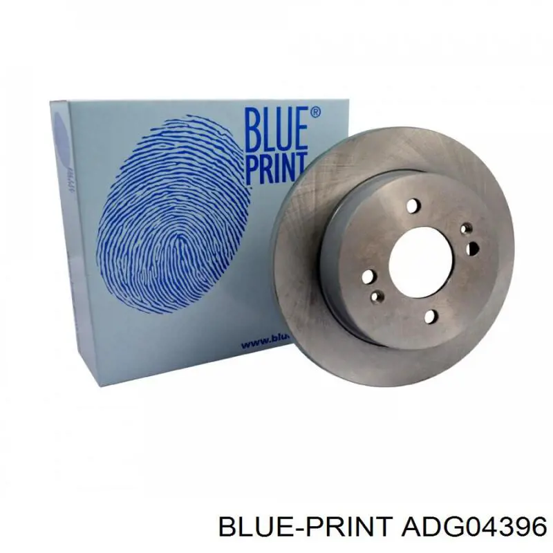 Disco de freno trasero ADG04396 Blue Print