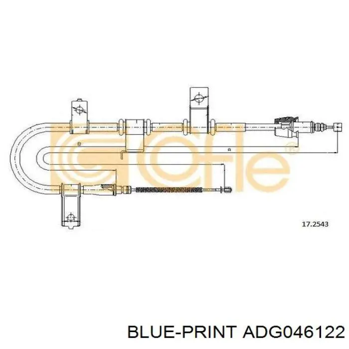 Comprar 4775004090 Toyota Cable de freno de mano trasero derecho