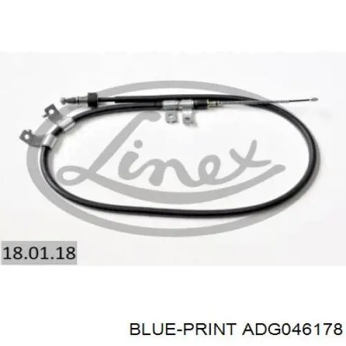 597601C800 Hyundai/Kia cable de freno de mano trasero izquierdo