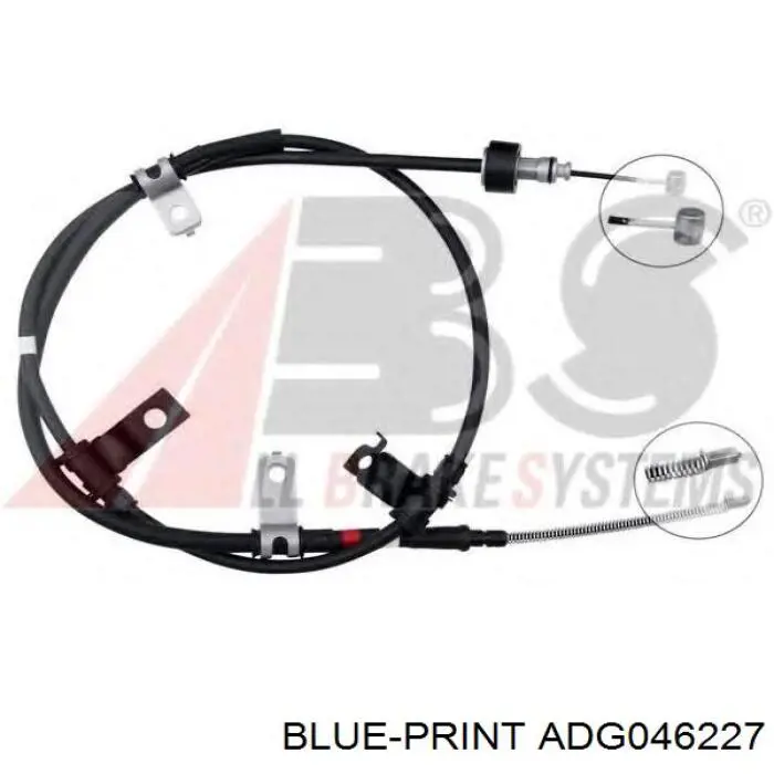 597701C350 Hyundai/Kia cable de freno de mano trasero derecho