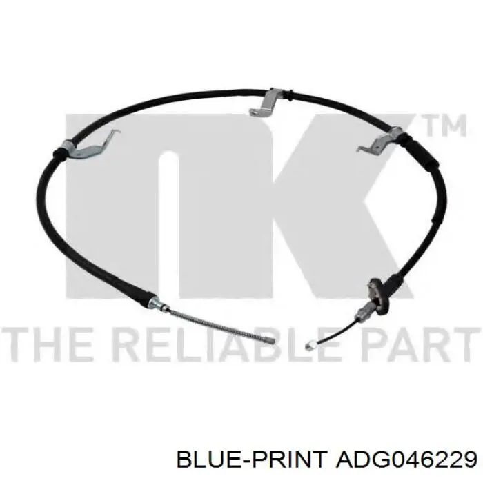 597601F500 Hyundai/Kia cable de freno de mano trasero izquierdo