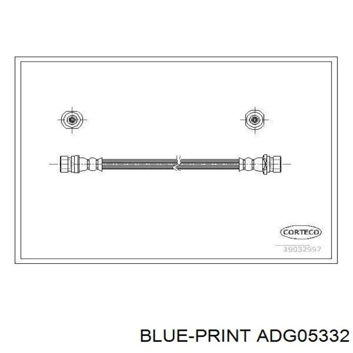 ADG05332 Blue Print tubo flexible de frenos trasero