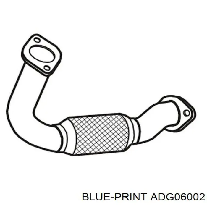 ADG06002 Blue Print silenciador delantero