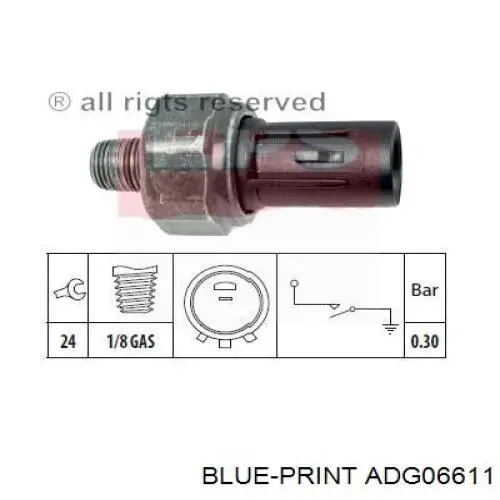 Sensor de aceite Ashika 110HH01