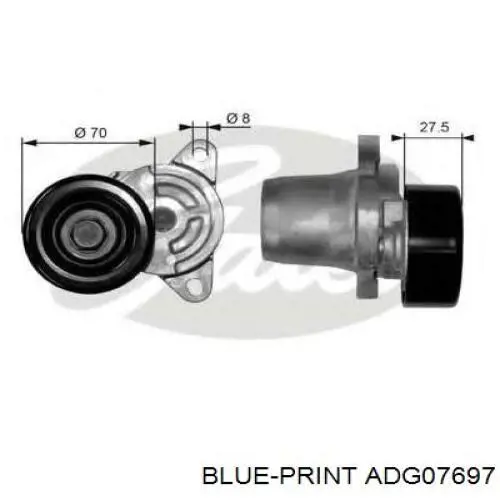 Comprar S2528127060 Hyundai/Kia Tensor de la correa trapecial
