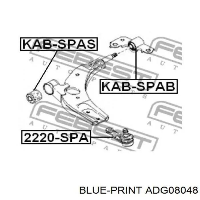 Silentblock del brazo de suspensión OK2A13446X Hyundai/Kia