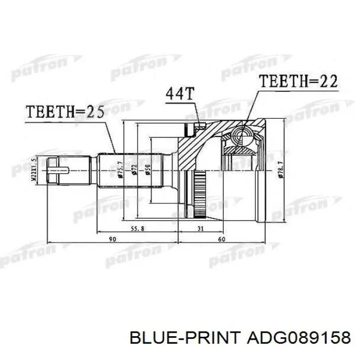 ADG089158 Blue Print