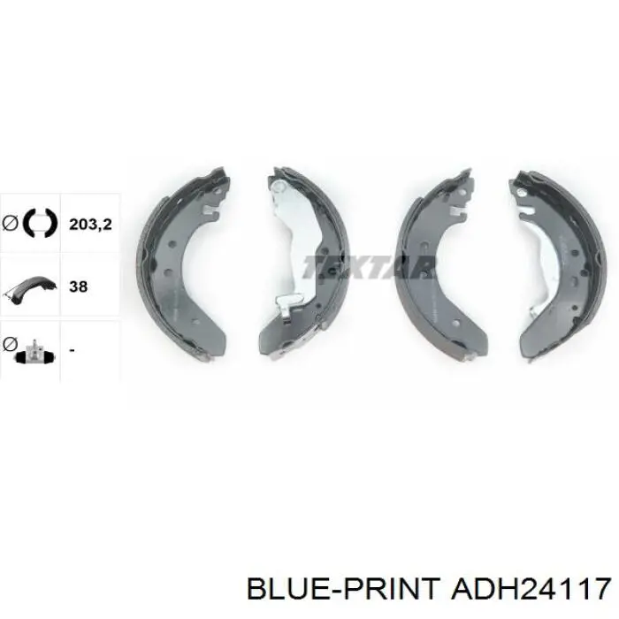 GBS90835AF Honda zapatas de frenos de tambor traseras