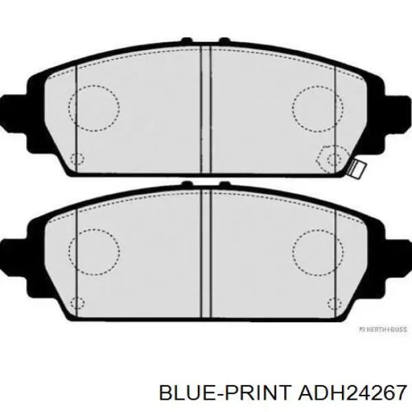 Pastillas de freno ADH24267 Blue Print
