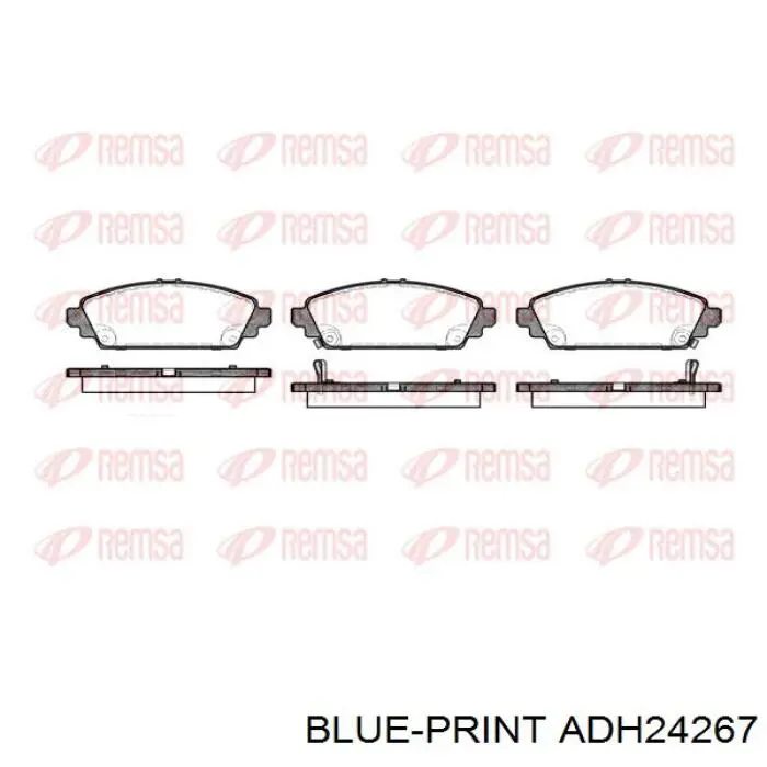 Pastillas freno delanteras Blue Print ADH24267 precio, desde 31,40 EUR