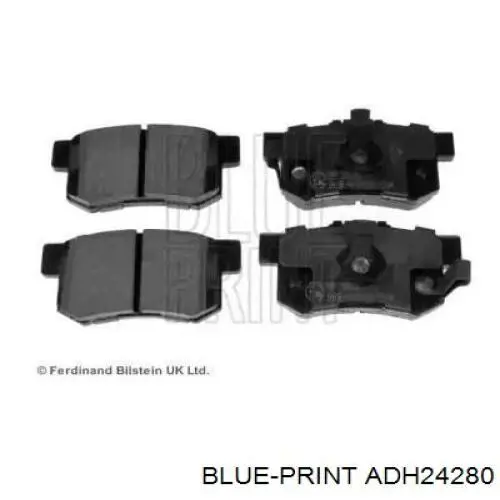 ADH24280 Blue Print pastillas de freno traseras