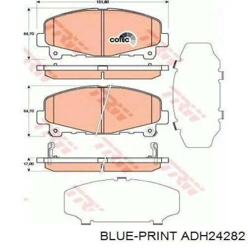 45237TL0G51 Honda Pastillas delanteras