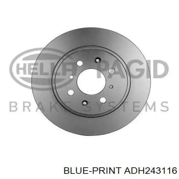Disco de freno trasero 18049 ABS