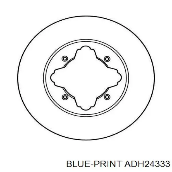 Disco de freno delantero Blue Print ADH24333