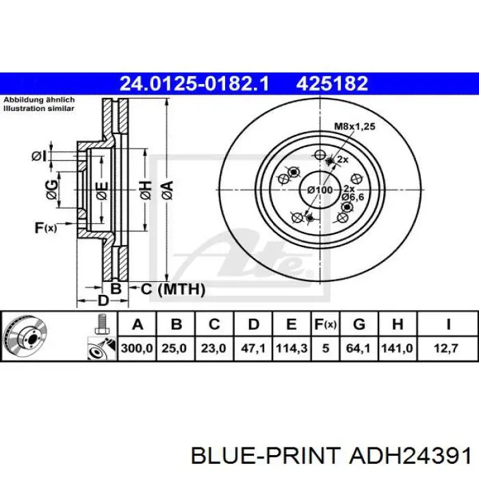 Comprar DI431C Japan Parts Freno de disco delantero