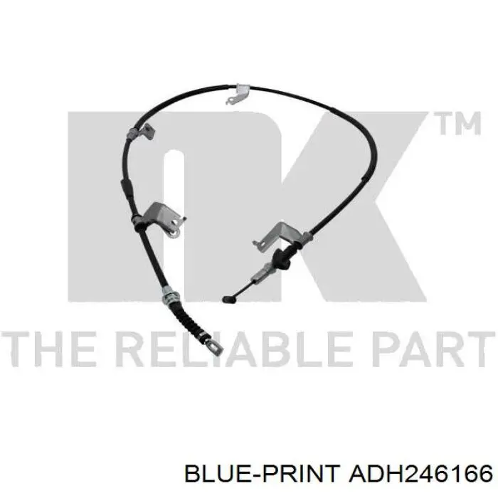 ADH246166 Blue Print cable de freno de mano trasero izquierdo