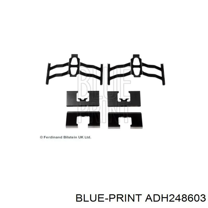 ADH248603 Blue Print conjunto de muelles almohadilla discos delanteros