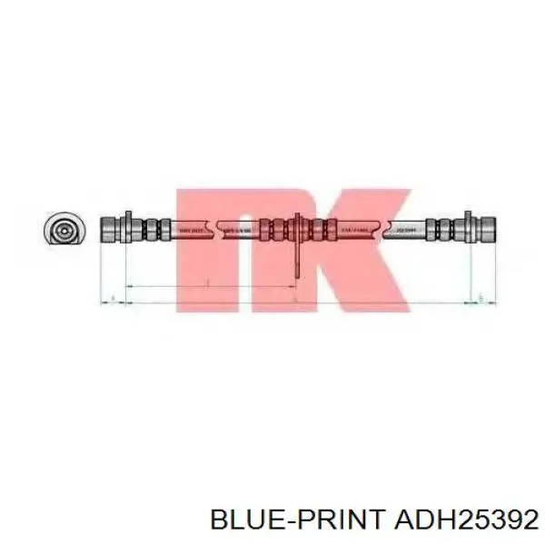 ADH25392 Blue Print latiguillos de freno delantero izquierdo