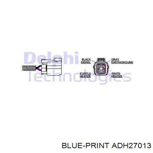 ADH27013 Blue Print sonda lambda sensor de oxigeno para catalizador