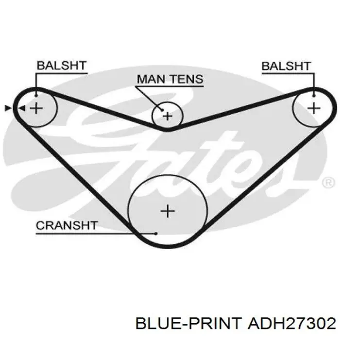 ADH27302 Blue Print kit de correa de distribución