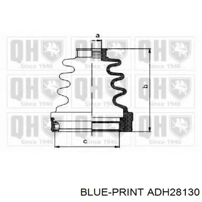 Fuelle interior de junta homocinética del semieje trasero Blue Print ADH28130 precio, desde 14,14 EUR