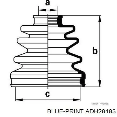 Fuelle, semieje delantero interior Honda 44315SO40030