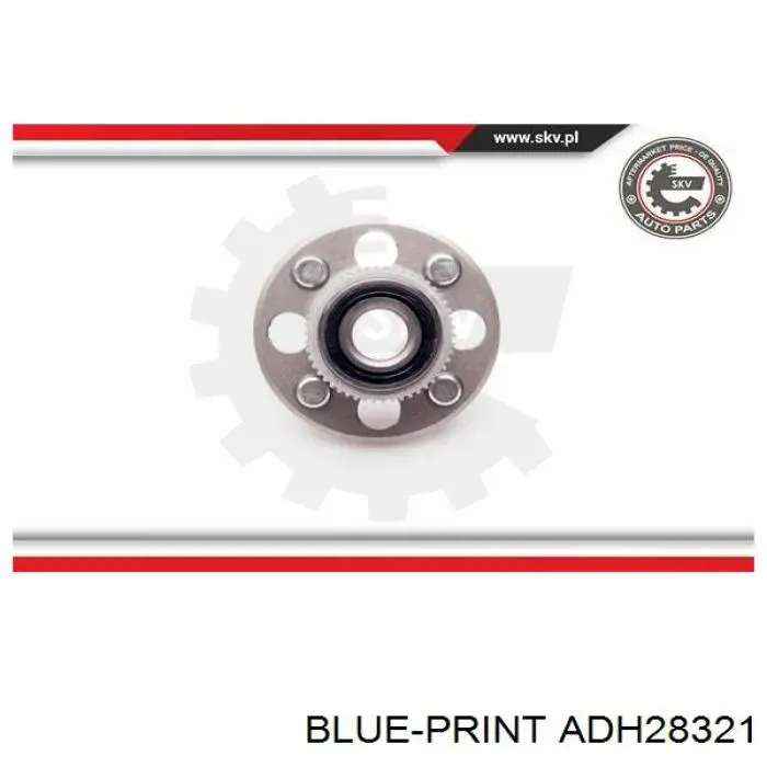 Cubo de rueda trasero ADH28321 Blue Print