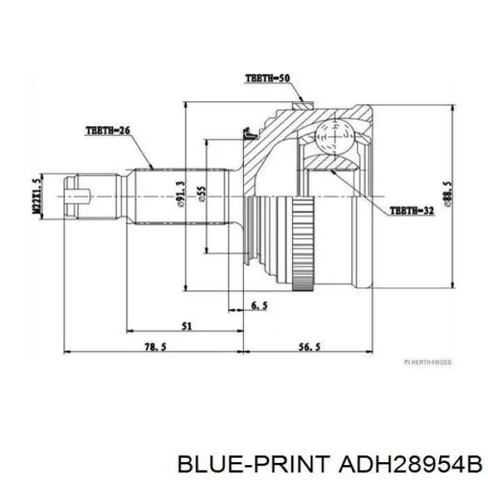 Comprar ADH28954B Blue Print Junta homocinetica