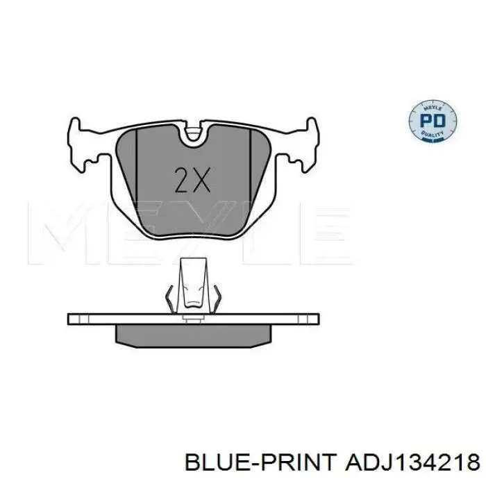 ADJ134218 Blue Print pastillas de freno traseras