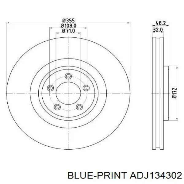 C2C25337 Britpart freno de disco delantero