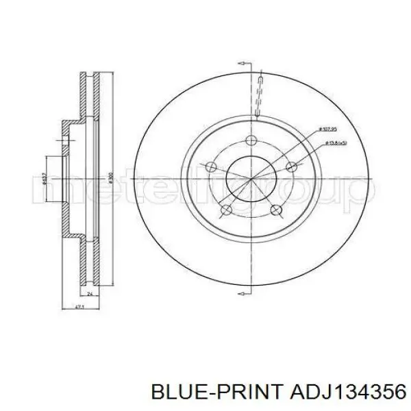 Freno de disco delantero Jaguar X-type CF1