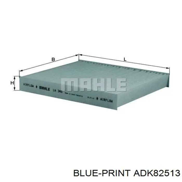 ADK82513 Blue Print filtro habitáculo