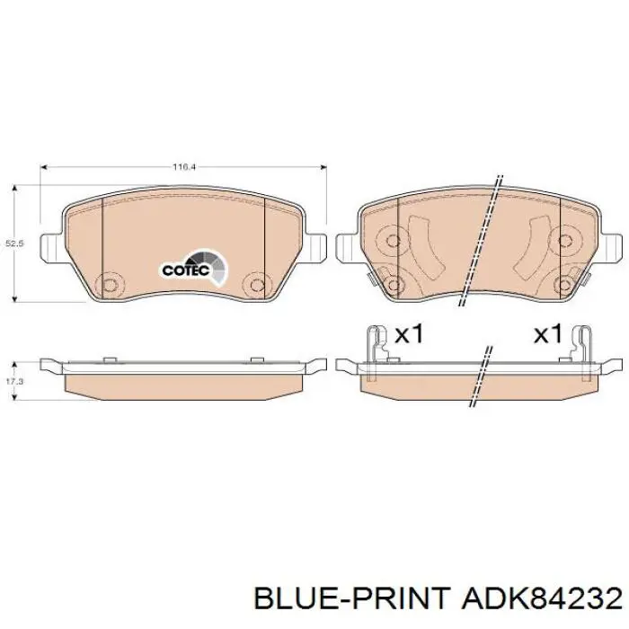 Pastillas de freno delanteras Nissan/Infiniti D10601HA0B