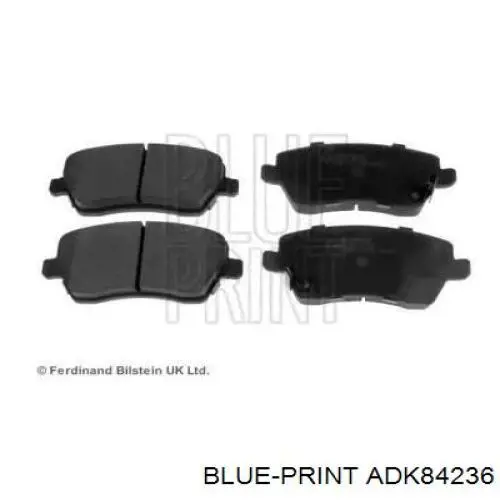 Pastillas de freno delanteras Blue Print ADK84236