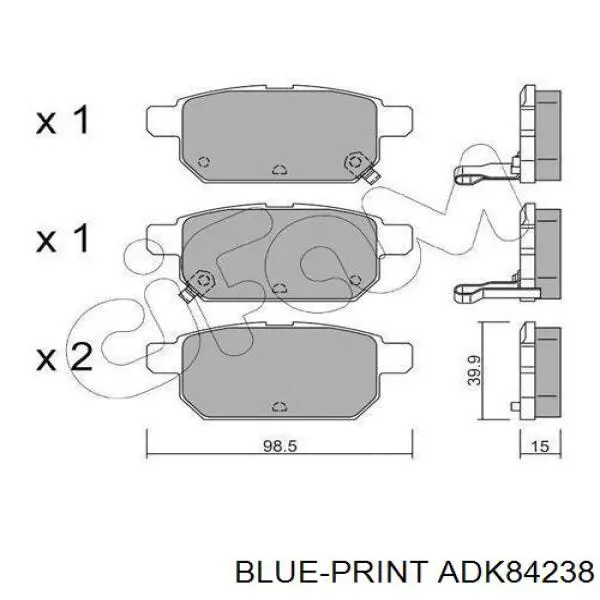 55910M68P00 Suzuki pastillas de freno traseras