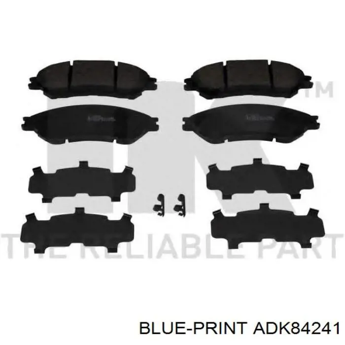 Pastillas de freno delanteras Blue Print ADK84241