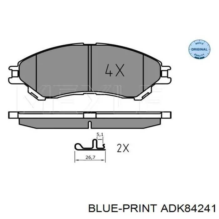 5581061M50000 Suzuki pastillas de freno delanteras