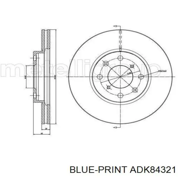 Disco de freno 5531163J01 Suzuki