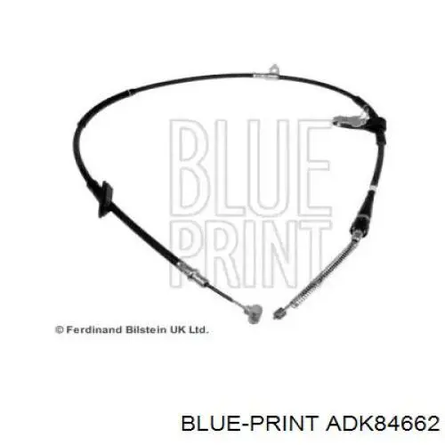 ADK84662 Blue Print cable de freno de mano trasero derecho