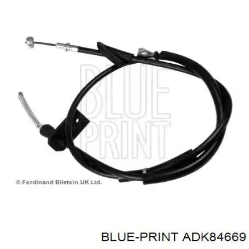 ADK84669 Blue Print cable de freno de mano trasero derecho