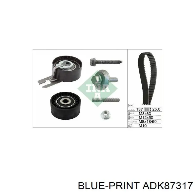 ADK87317 Blue Print kit de correa de distribución