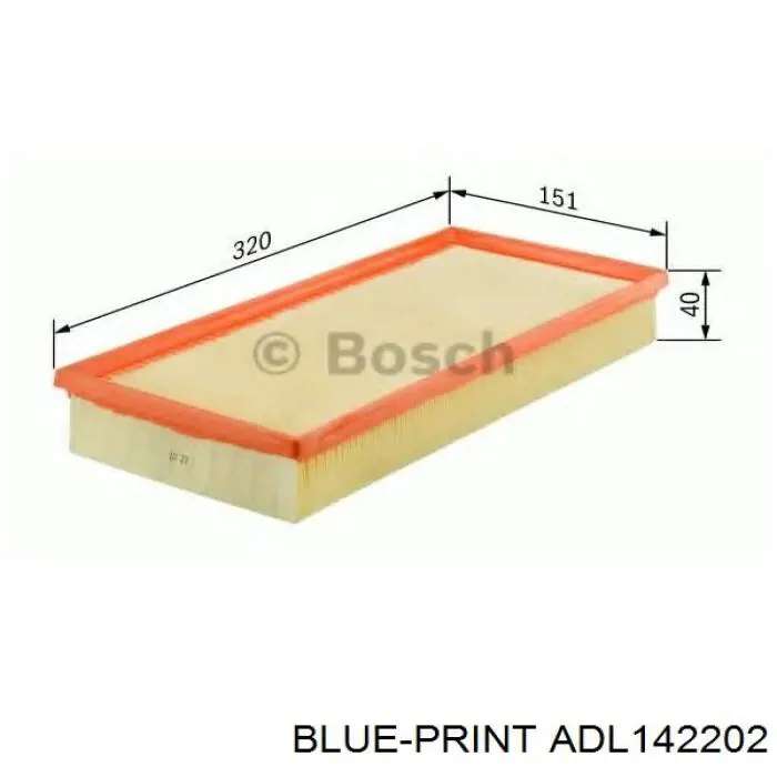 Filtro de aire 0051775340 Fiat/Alfa/Lancia