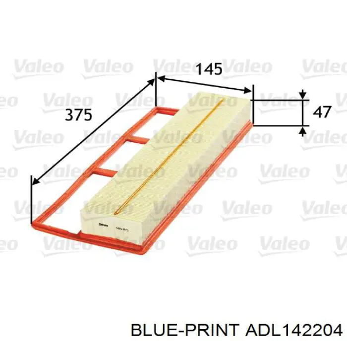 ADL142204 Blue Print filtro de aire