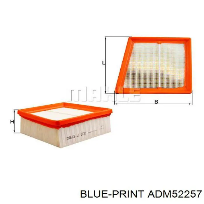 Comprar ADM52257 Blue Print Filtro de aire