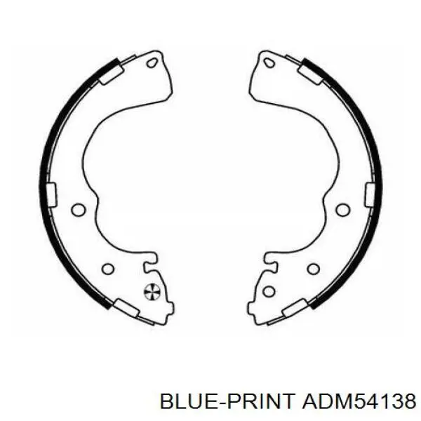 ADM54138 Blue Print zapatas de frenos de tambor traseras